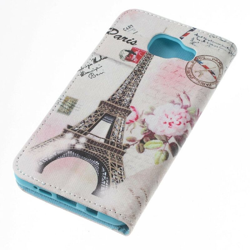 Folio Deksel Til Samsung Galaxy A5 2016 Retro Eiffeltårnet