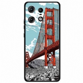 Deksel Motorola Edge 50 Pro Golden Gate Bridge