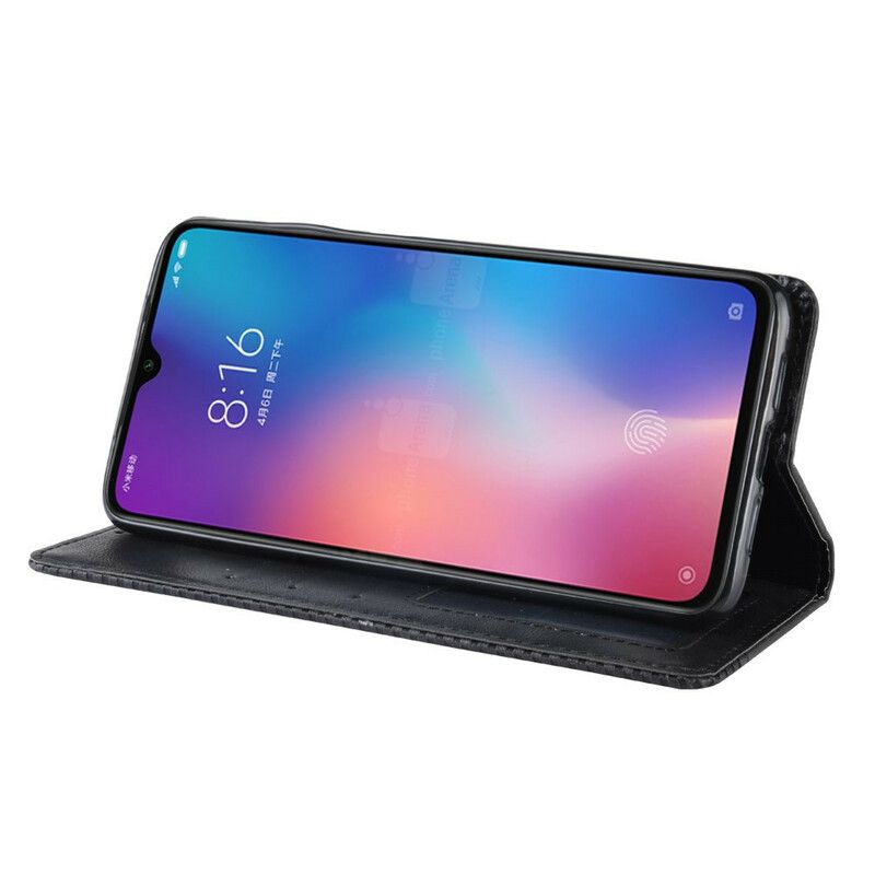 Beskyttelse Deksel Til Xiaomi Mi 9 Lite Folio Deksel Stylet Vintage Skinneffekt