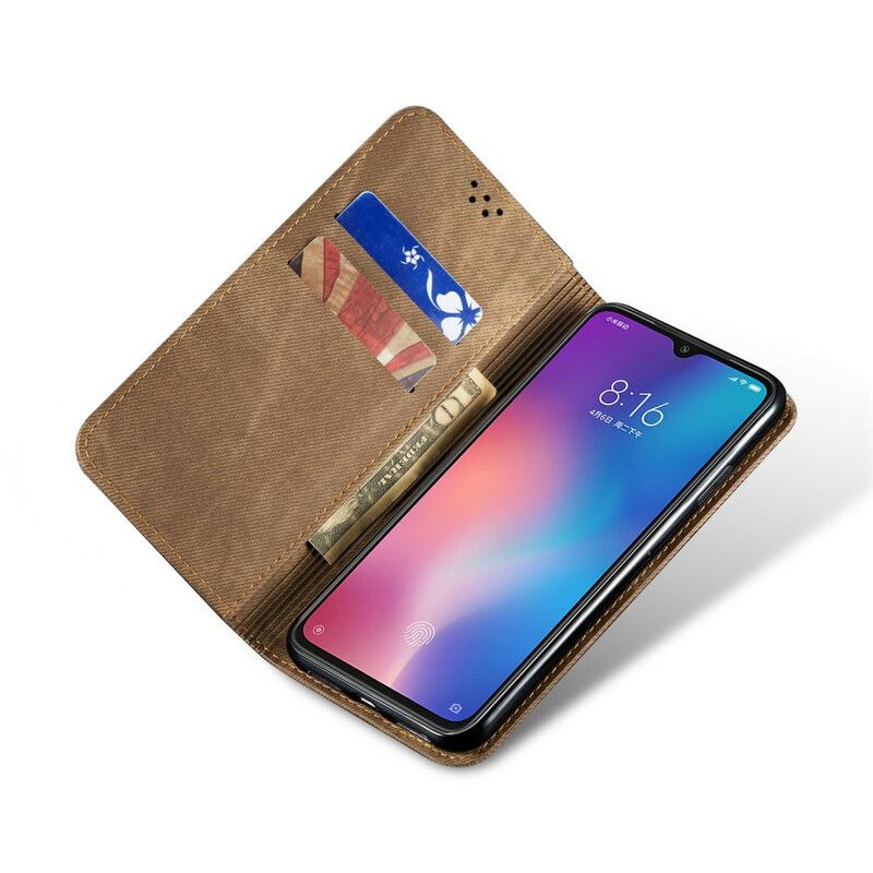 Beskyttelse Deksel Til Xiaomi Mi 9 Folio Deksel Denimduk