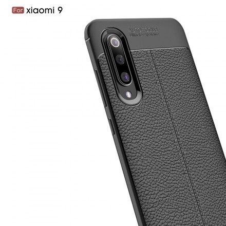 Mobildeksel Til Xiaomi Mi 9 Dobbellinje Litchi-skinneffekt