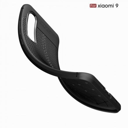 Mobildeksel Til Xiaomi Mi 9 Dobbellinje Litchi-skinneffekt