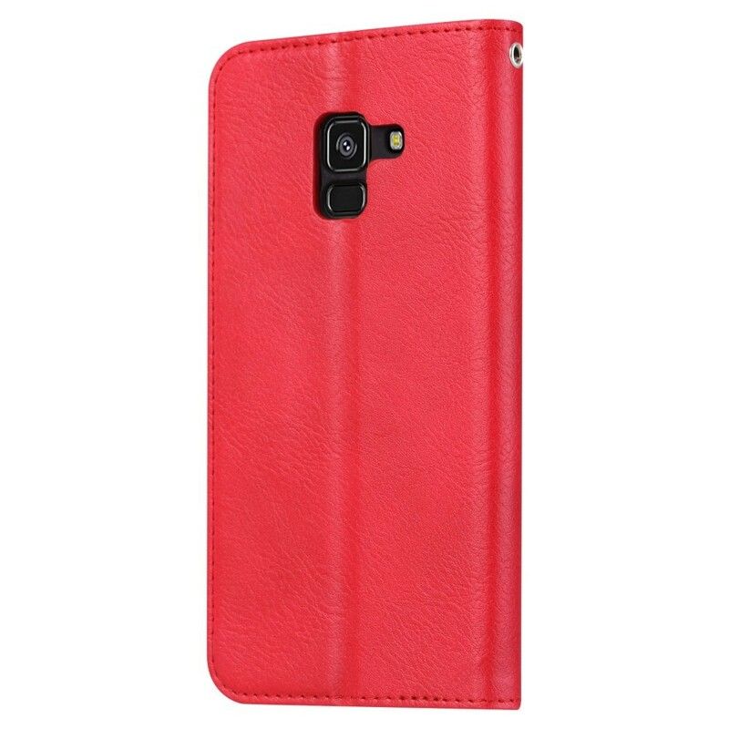 Beskyttelse Deksel Til Samsung Galaxy A8 2018 Folio Deksel Faux Leather Card Holder