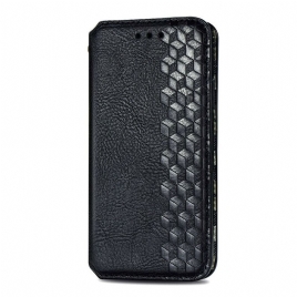 Beskyttelse Deksel Til iPhone 13 Mini Folio Deksel Diamond Texture Leather Effect