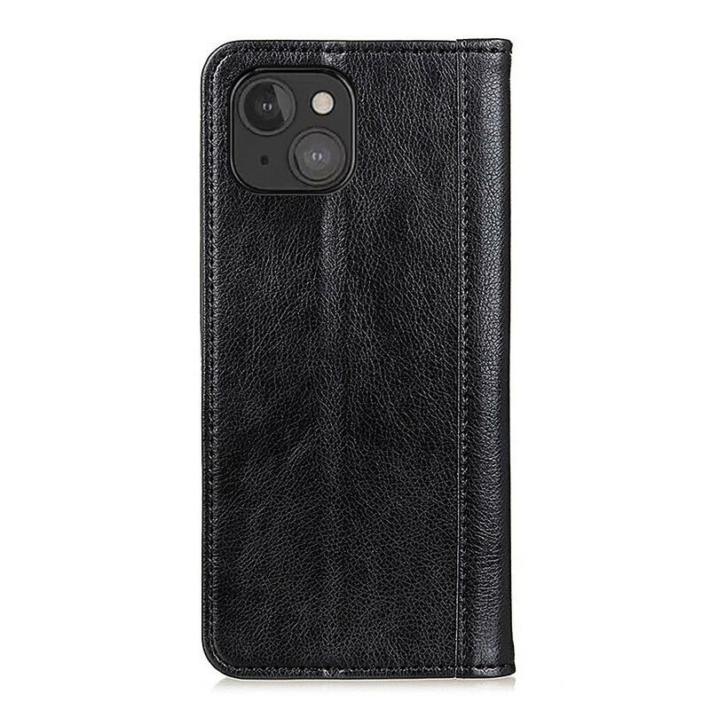 Beskyttelse Deksel Til iPhone 13 Mini Folio Deksel Elegance Split Litchi Leather