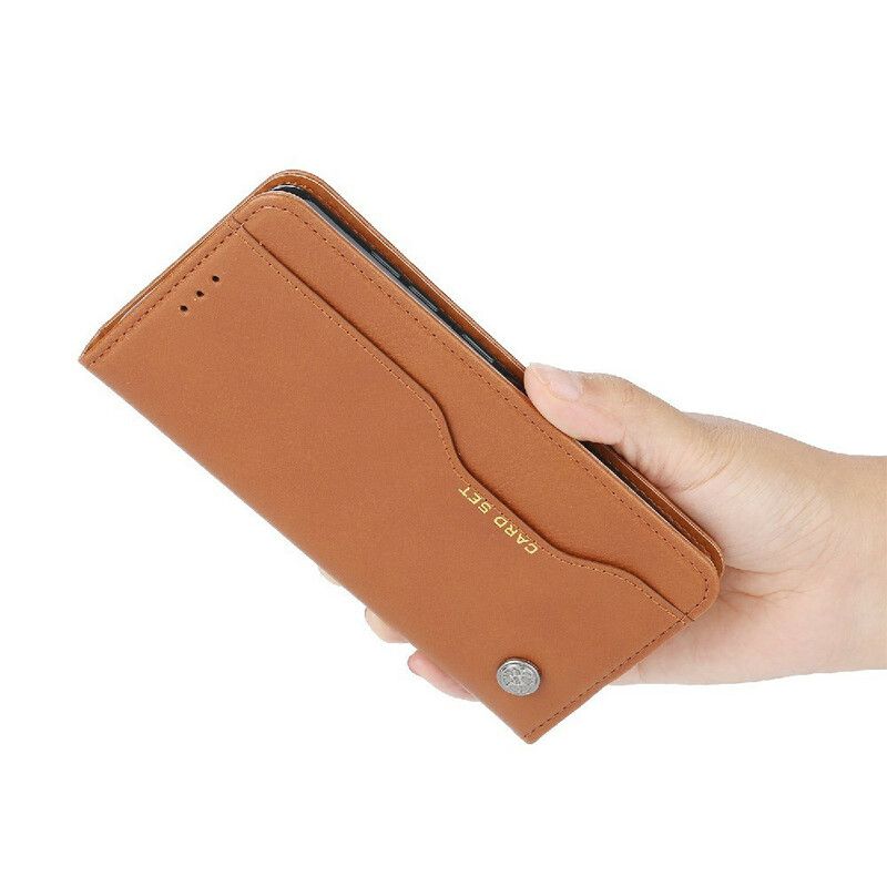 Beskyttelse Deksel Til iPhone 13 Mini Folio Deksel Faux Leather Card Holder