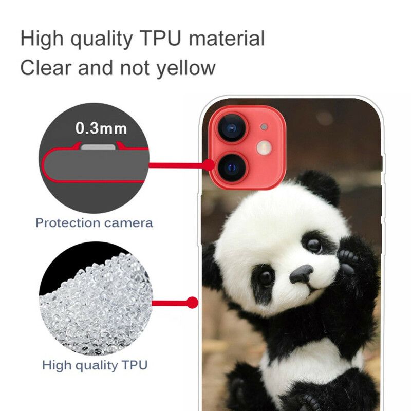 Deksel Til iPhone 13 Mini Fleksibel Panda