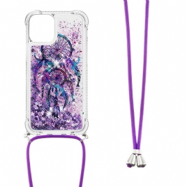 Deksel Til iPhone 13 Mini Med Snor Med Paljetter Drawstring Dreamcatcher