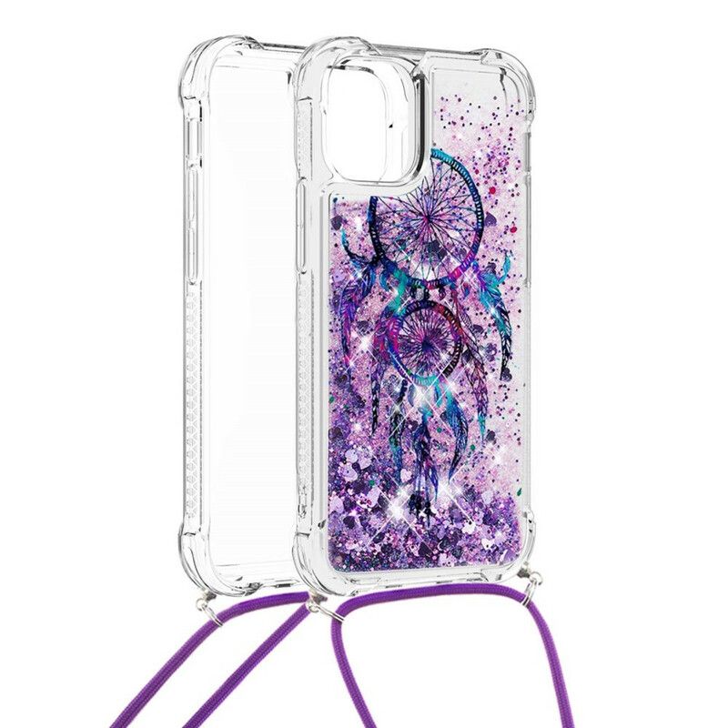 Deksel Til iPhone 13 Mini Med Snor Med Paljetter Drawstring Dreamcatcher