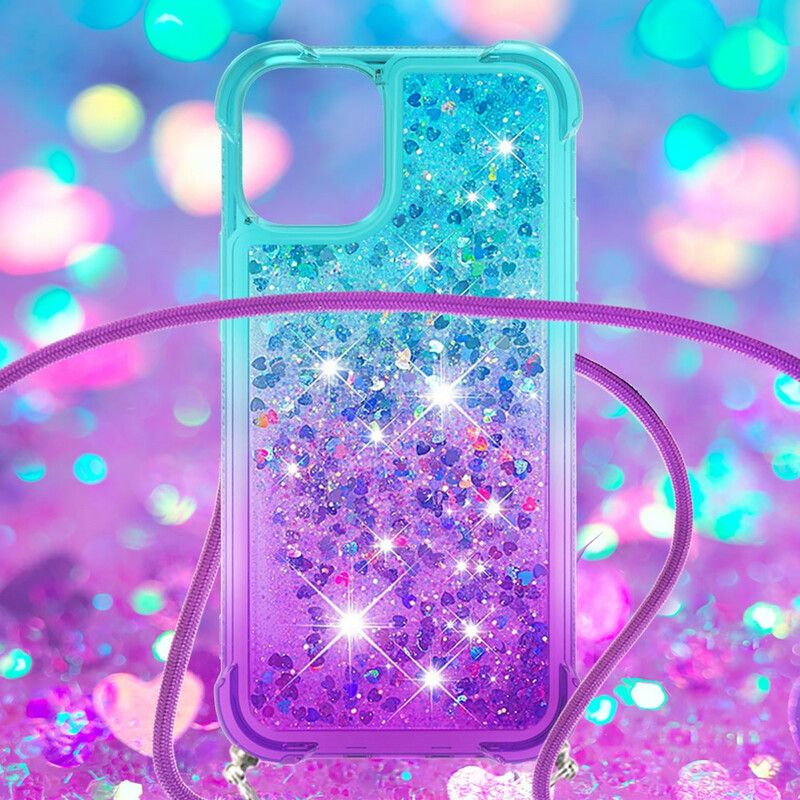 Deksel Til iPhone 13 Mini Silikonglitter Og Ledning