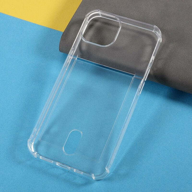 Deksel Til iPhone 13 Mini Transparent Kortholder Farge