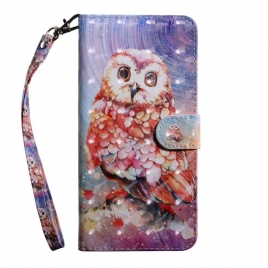 Folio Deksel Til iPhone 13 Mini Lysflekk Germain The Owl