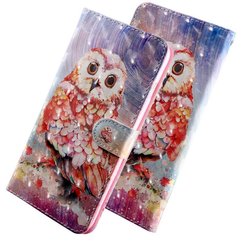 Folio Deksel Til iPhone 13 Mini Lysflekk Germain The Owl