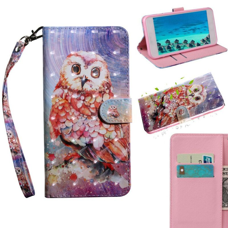 Folio Deksel Til iPhone 13 Mini Lysflekk Germain The Owl