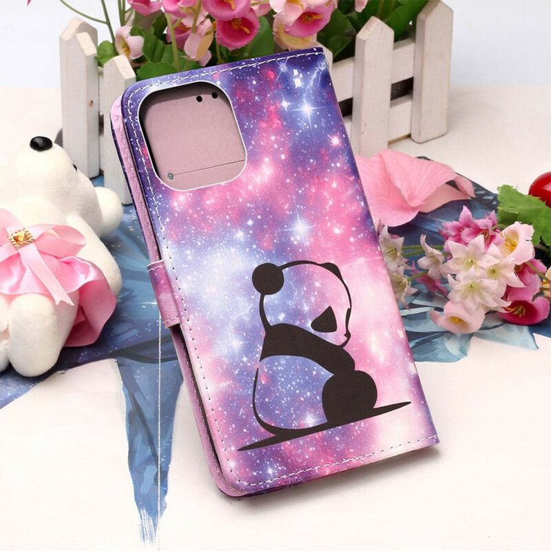 Folio Deksel Til iPhone 13 Mini Panda Galaxy