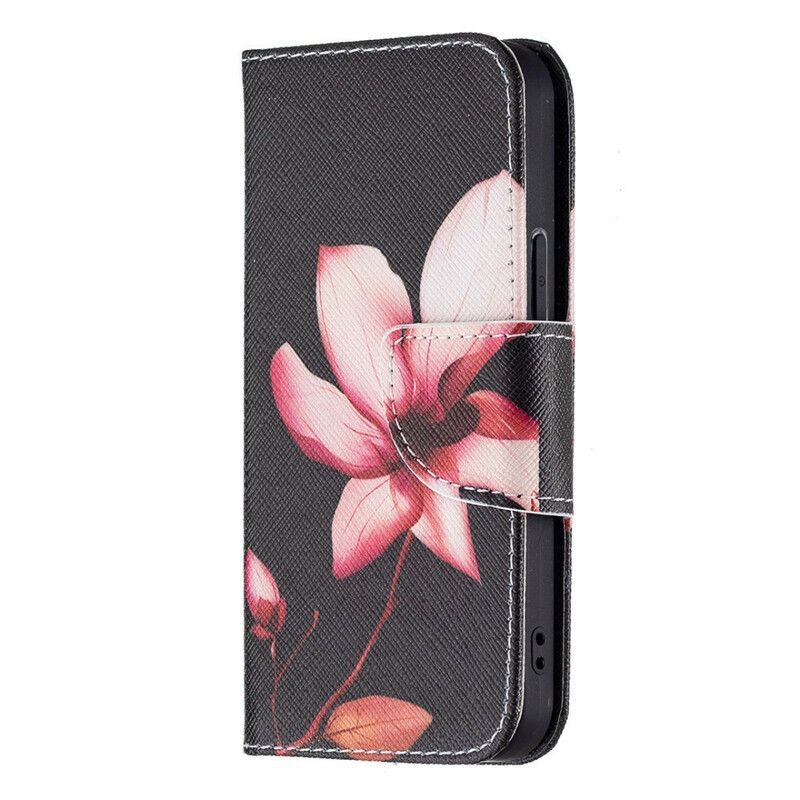 Folio Deksel Til iPhone 13 Mini Rosa Blomst