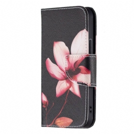 Folio Deksel Til iPhone 13 Mini Rosa Blomst