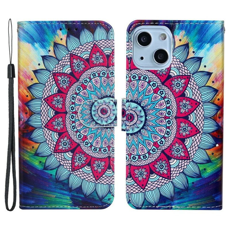 Lærdeksel Til iPhone 13 Mini Ultra Fargerik Mandala