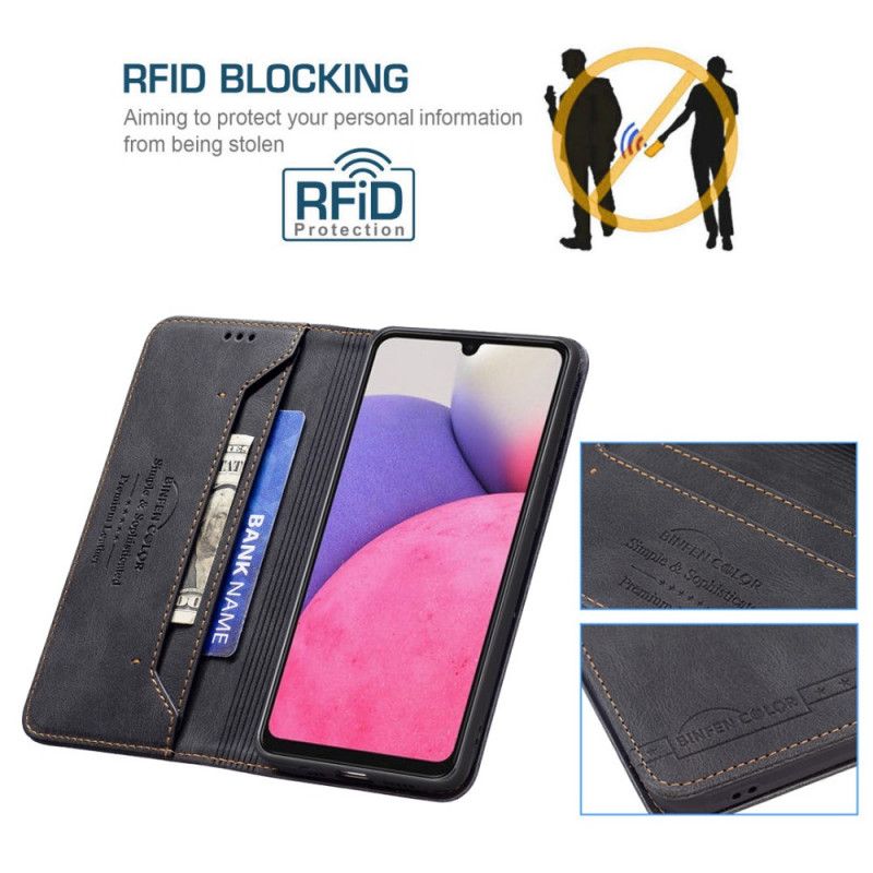 Beskyttelse Deksel Til Samsung Galaxy A33 5G Folio Deksel Rfid Couture Binfen Farge