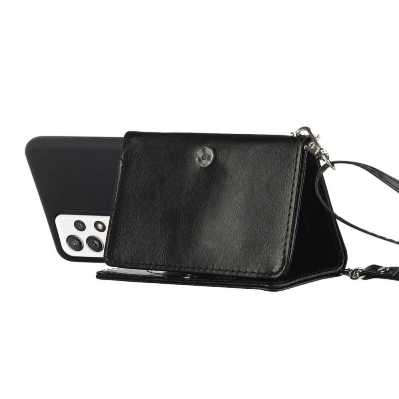 Deksel Til Samsung Galaxy A33 5G Crossbody-kortholder