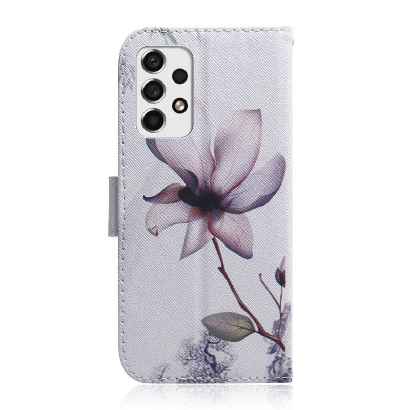 Folio Deksel Til Samsung Galaxy A33 5G Gammel Roseblomst