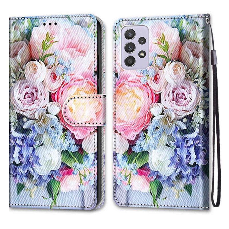 Lærdeksel Til Samsung Galaxy A33 5G Floral Wonder