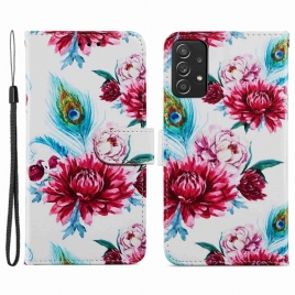 Lærdeksel Til Samsung Galaxy A33 5G Intense Blomster