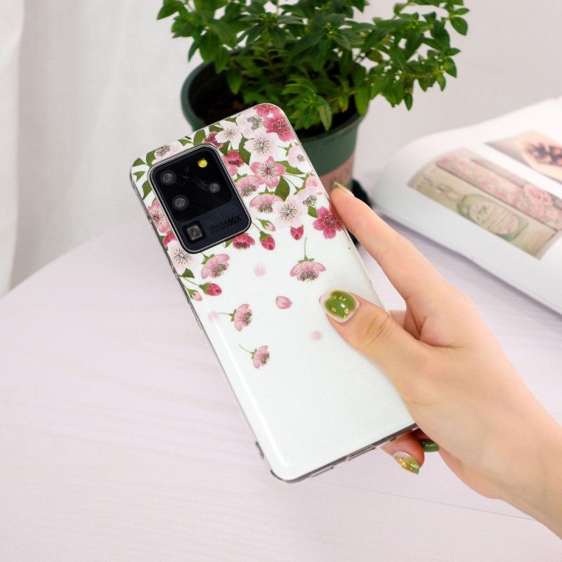 Deksel Til Samsung Galaxy S20 Ultra Fluorescerende Blomster