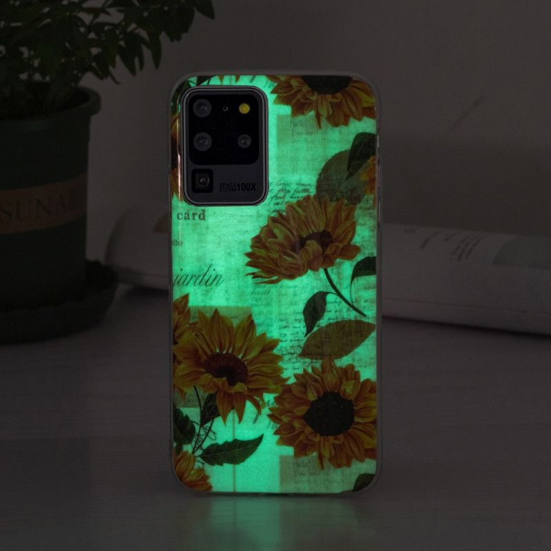 Deksel Til Samsung Galaxy S20 Ultra Fluorescerende Solsikker