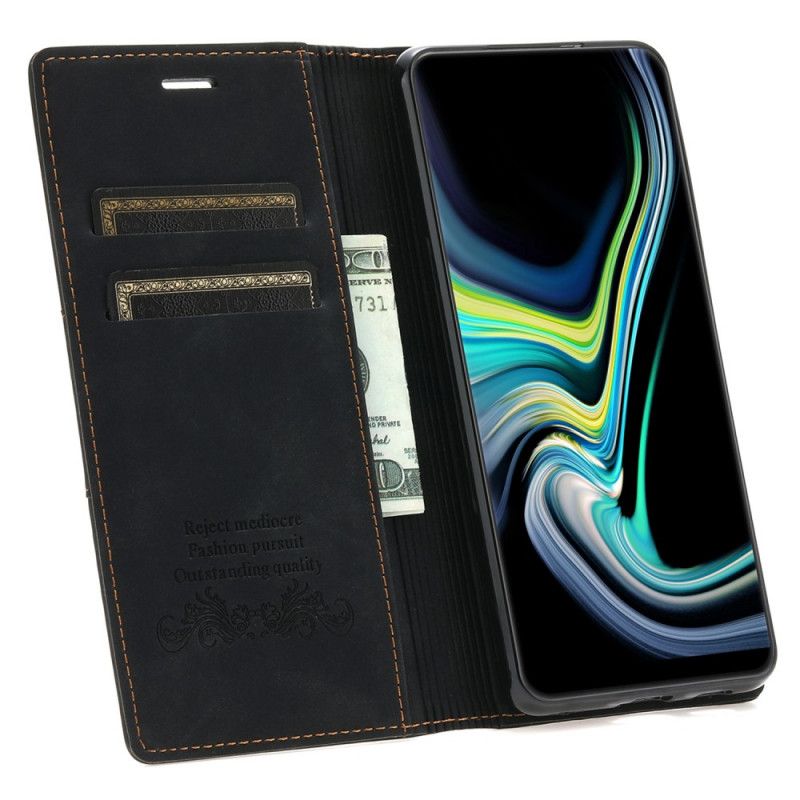 Beskyttelse Deksel Til Samsung Galaxy S22 5G Folio Deksel Couture Magnetlås I Skinnstil