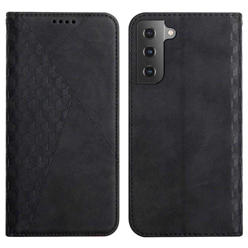 Beskyttelse Deksel Til Samsung Galaxy S22 5G Folio Deksel Diamond Texture Leather Style