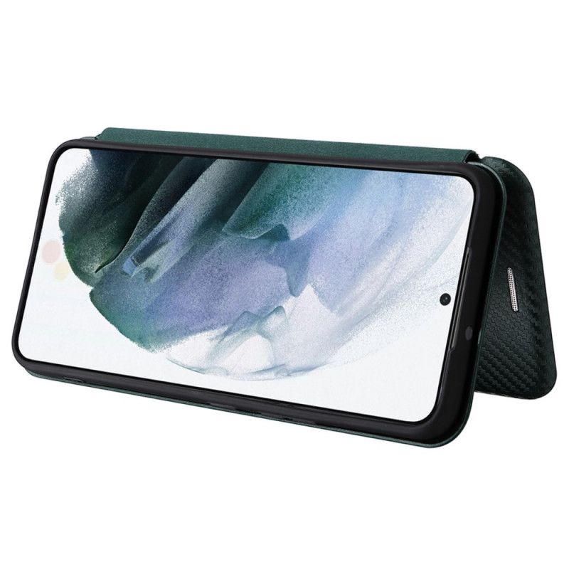 Beskyttelse Deksel Til Samsung Galaxy S22 5G Folio Deksel Karbonfiber
