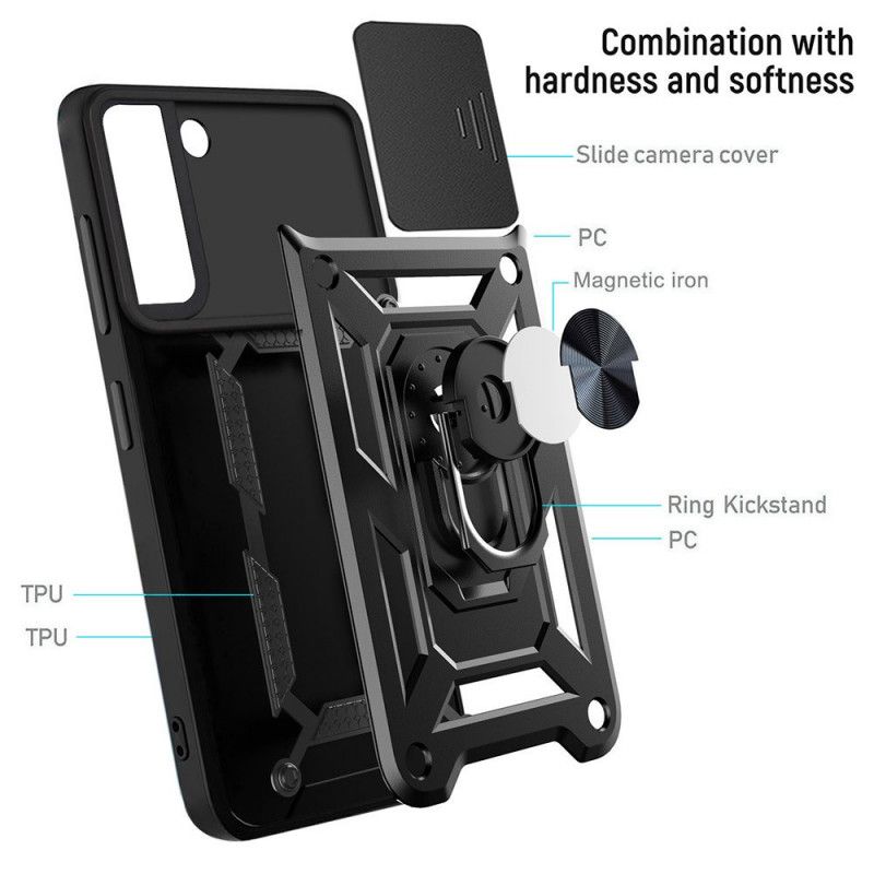 Deksel Til Samsung Galaxy S22 5G Design Linseholder Og Deksel