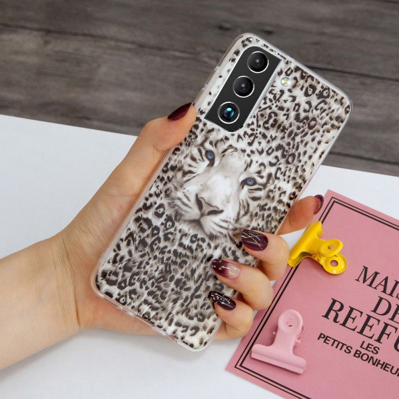 Deksel Til Samsung Galaxy S22 5G Fluorescerende Leopard