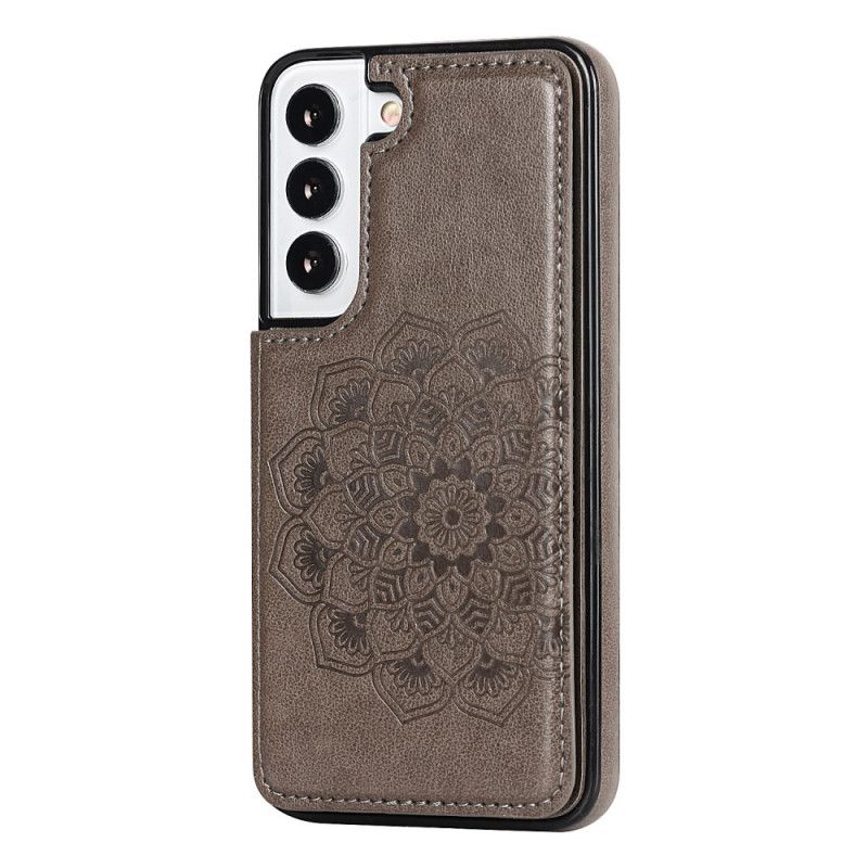 Deksel Til Samsung Galaxy S22 5G Mandala Print Card Holder