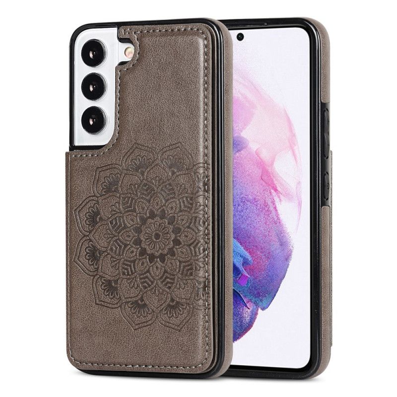 Deksel Til Samsung Galaxy S22 5G Mandala Print Card Holder