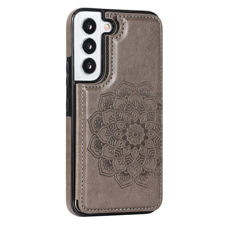 Deksel Til Samsung Galaxy S22 5G Mandala Print Card Holder