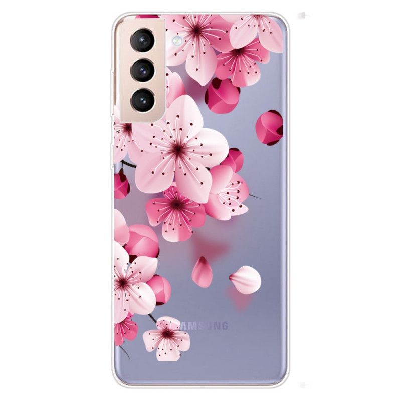 Deksel Til Samsung Galaxy S22 5G Små Rosa Blomster