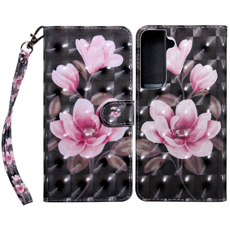 Folio Deksel Til Samsung Galaxy S22 5G Blomstblomster