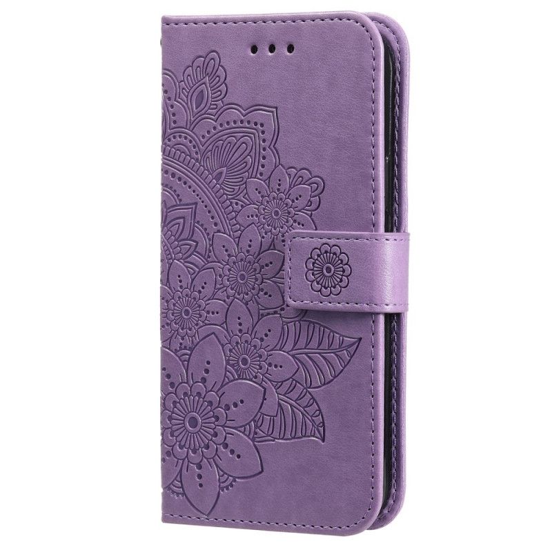 Folio Deksel Til Samsung Galaxy S22 5G Blomstermandala