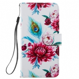 Folio Deksel Til Samsung Galaxy S22 5G Intense Blomster