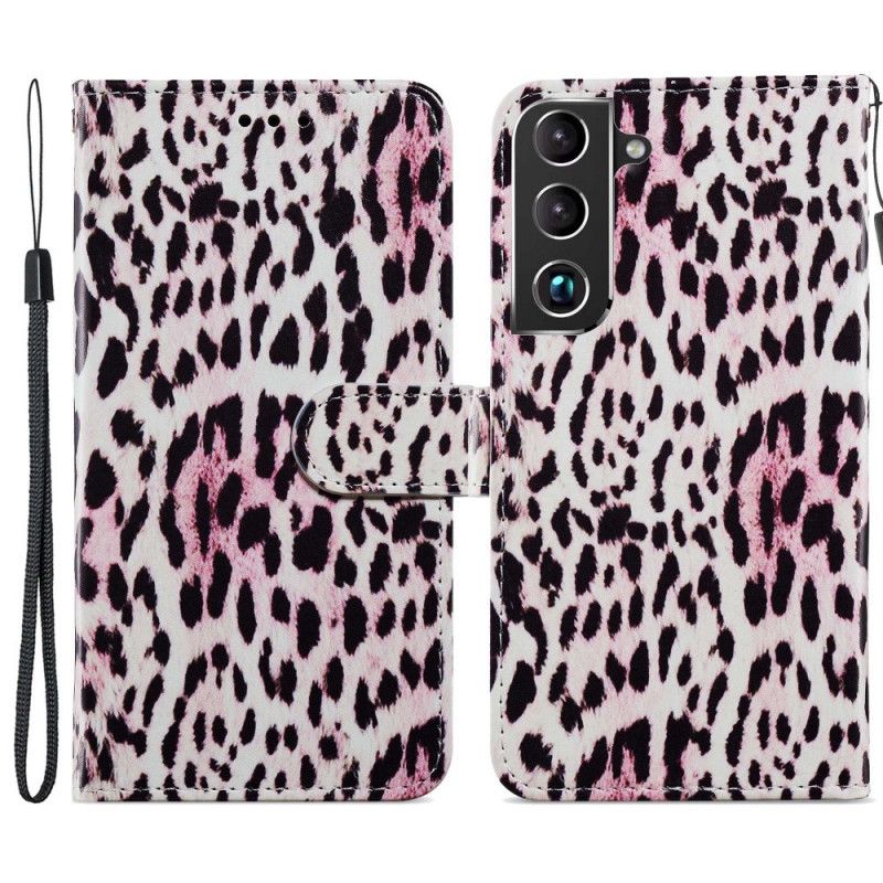 Folio Deksel Til Samsung Galaxy S22 5G Leopardprint