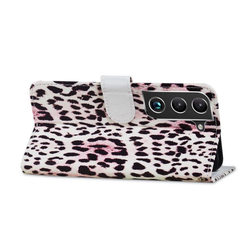 Folio Deksel Til Samsung Galaxy S22 5G Leopardprint