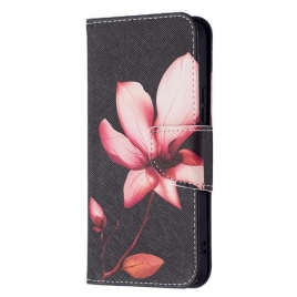 Folio Deksel Til Samsung Galaxy S22 5G Rosa Blomst