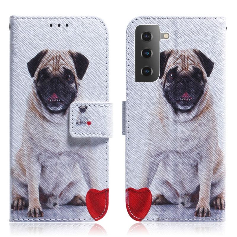 Lærdeksel Til Samsung Galaxy S22 5G Pug Dog