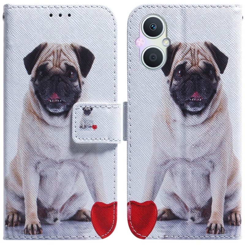 Lærdeksel Til Oppo Reno 8 Lite Pug Dog