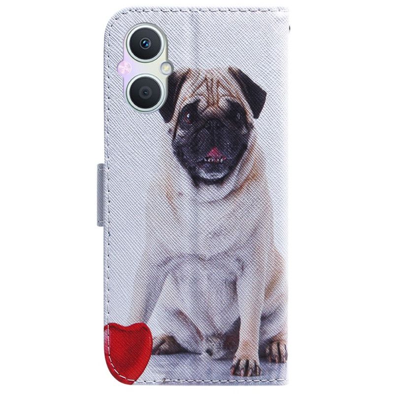 Lærdeksel Til Oppo Reno 8 Lite Pug Dog