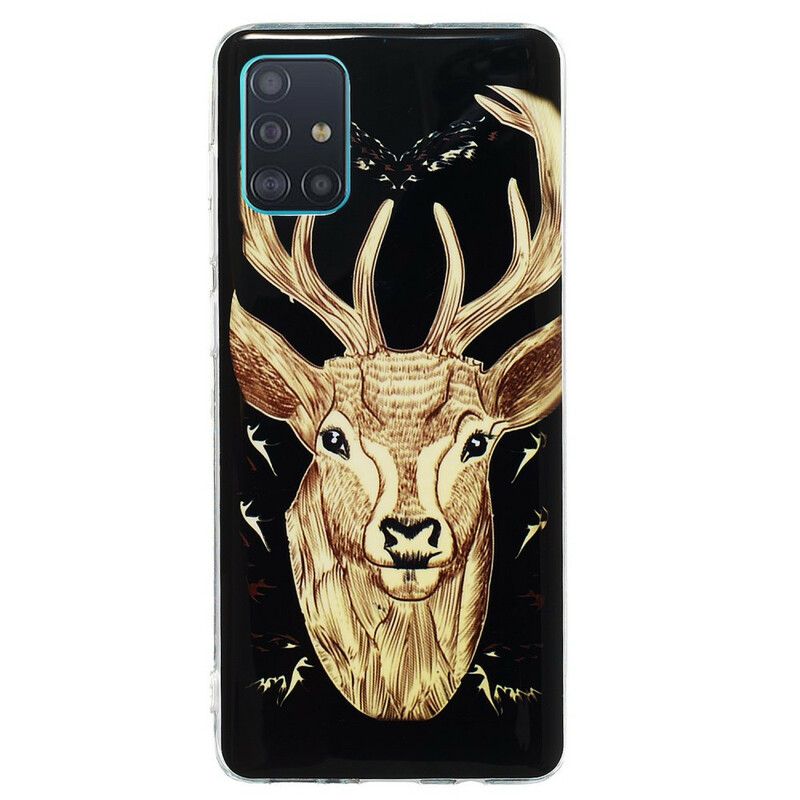 Deksel Til Samsung Galaxy A71 Fluorescerende Majestic Stag