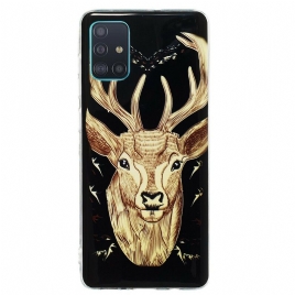 Deksel Til Samsung Galaxy A71 Fluorescerende Majestic Stag