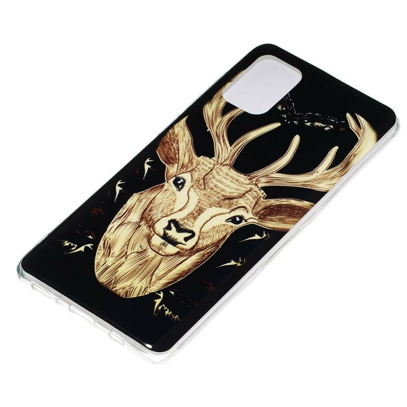 Deksel Til Samsung Galaxy A71 Fluorescerende Majestic Stag